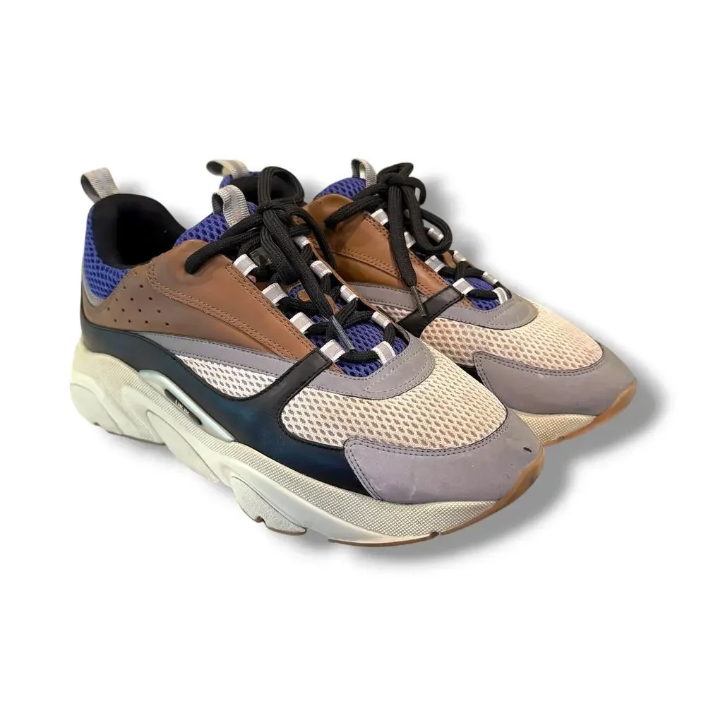 Dior B22 Reflective Low-Top Sneakers ‘Coffee Violet’ | Size 45EU(12US)